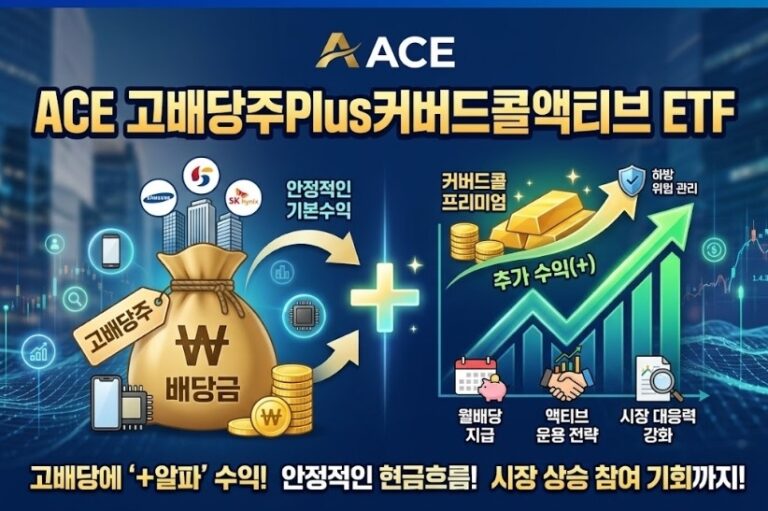 ACE 고배당주Plus커버드콜액티브 완전정리 — 분배금·경쟁ETF비교·ISA절세까지 (2026.08 최신)