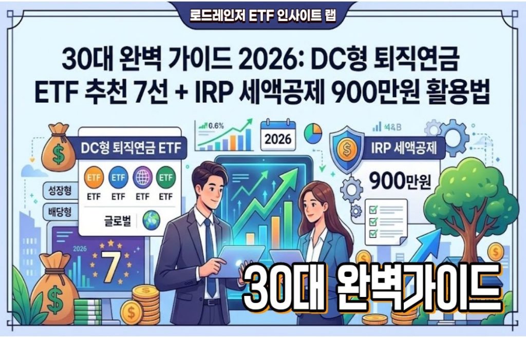 DC형 퇴직연금 ETF 추천 7선 + IRP 세액공제 900만원 활용법 | 30대 완벽 가이드 2026