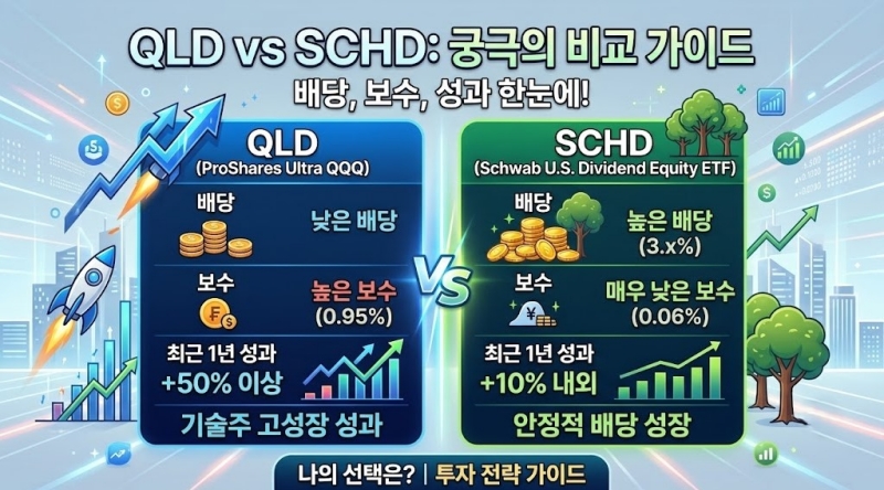QLD-SCHD-조합-수익률-비교