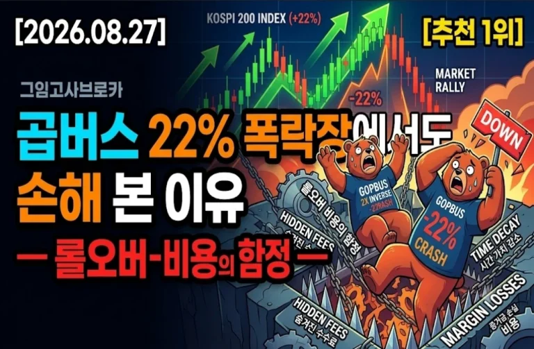 [2026.09.01] 곱버스 22% 폭락장에서도 손해 본 이유 — 롤오버 비용의 함정