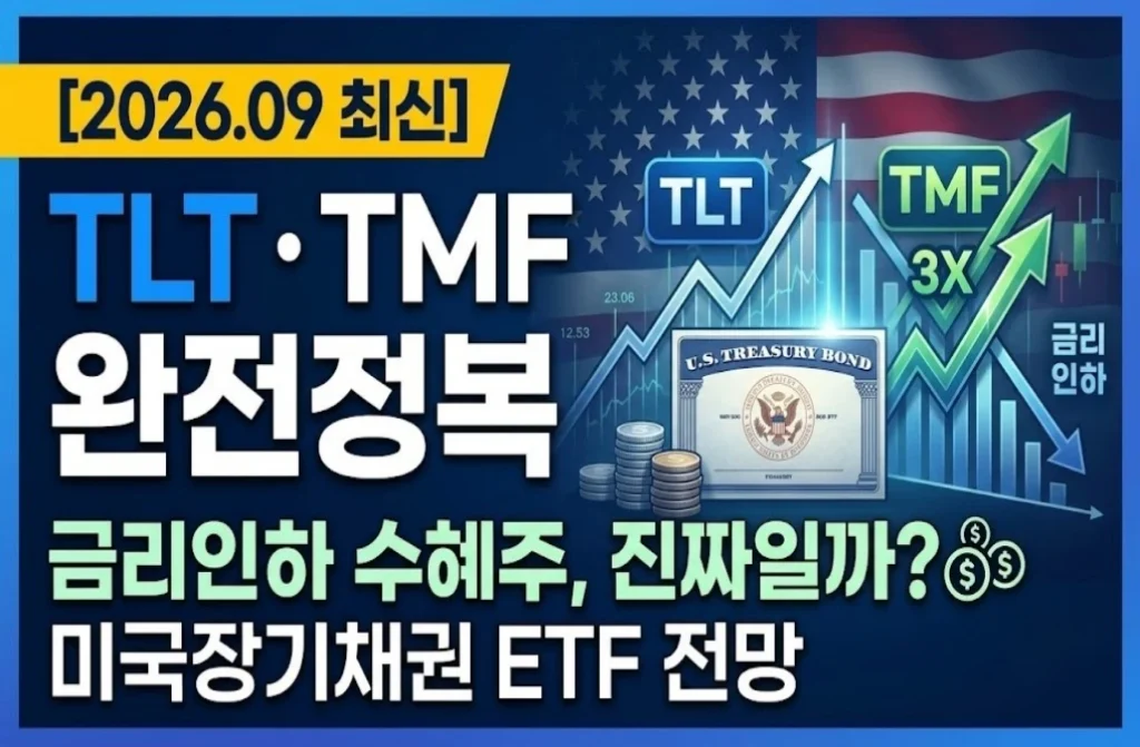 [2026.09 최신] TLT·TMF 완전정복 — 금리인하수혜주 진짜일까? 미국장기채권ETF 전망