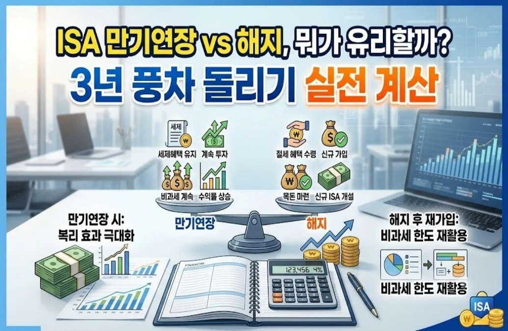 ISA 만기연장 vs 해지, 뭐가 유리할까? 3년 풍차 돌리기 실전 계산
