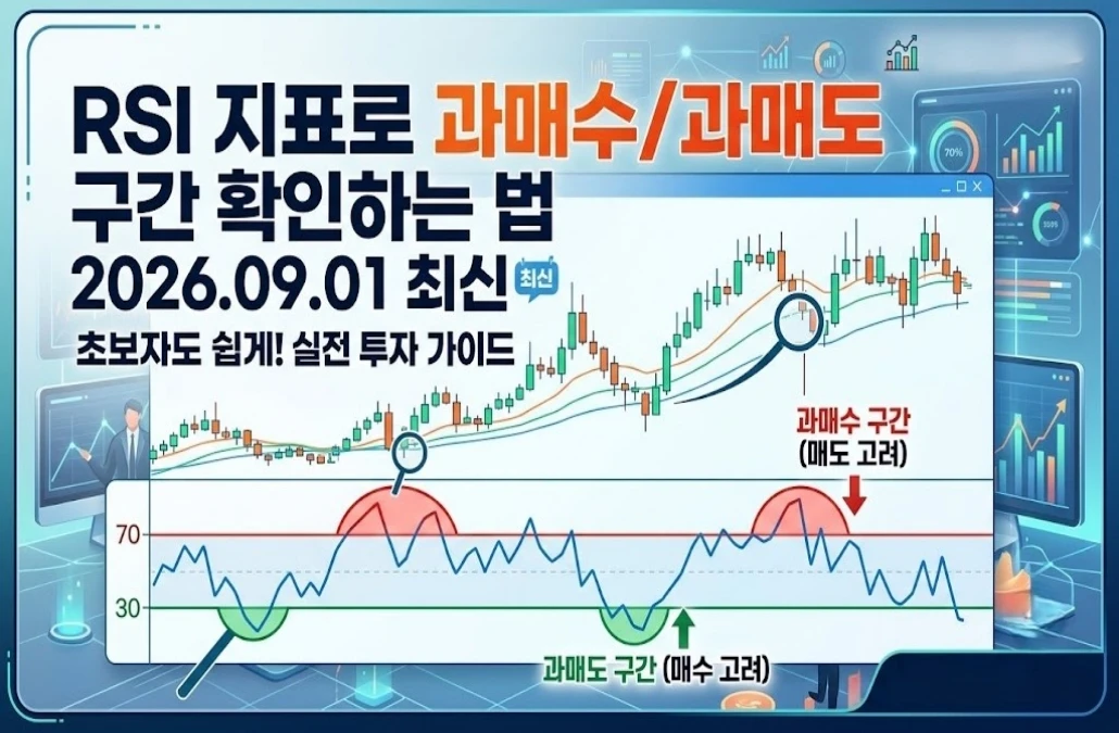 RSI지표로 과매수구간·과매도구간 확인하는 법 (2026.09.01 최신)