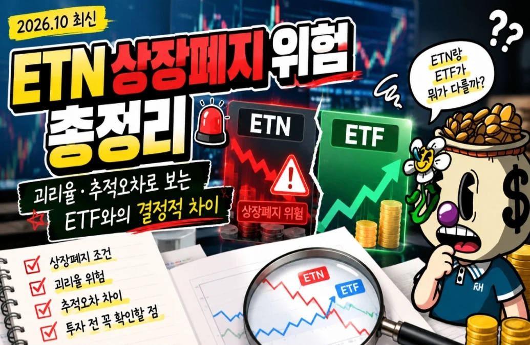 ETN 상장폐지 위험 총정리 (2026.10) — 괴리율·추적오차로 보는 ETF와의 결정적 차이